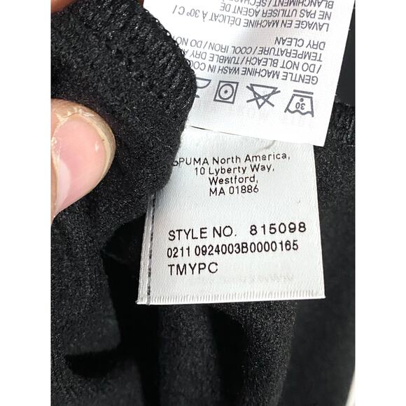 Puma Sport Lifestyle Full Zip Black Gray White Track Jacket Sewn Logo Mens S - Picture 11 of 11